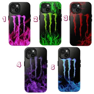 Monster Energy Drink Phone case, Drink Soda Tough Case Durable Cover for iPhone 16 Pro, 15 Pro Max, 14, 13, 12, 11 & Samsung S24 Ultra