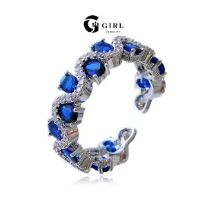 GGIRL Minimalist And Elegant Open-Finger Ring For Women: A Unique, Cool-Toned Design With A Distinctive Twist And Flowing Waves. Packed With Style, It’S The Perfect Gift For Holidays, Birthdays, And Anniversaries.