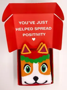 Christmas Corgi Socks