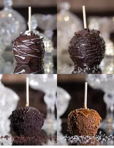 Simply Amazing Apples Chocolate Lovers 4 Pack Caramel & Candy Apple Collection - Dessert Snack Variety for Every Occasion Sweet