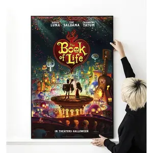 The Book of Life Movie Poster, High Quality Print Wall Art, Colorful Animation Film D00écor, Multi-Size Artwork for Home or Gift Unframed