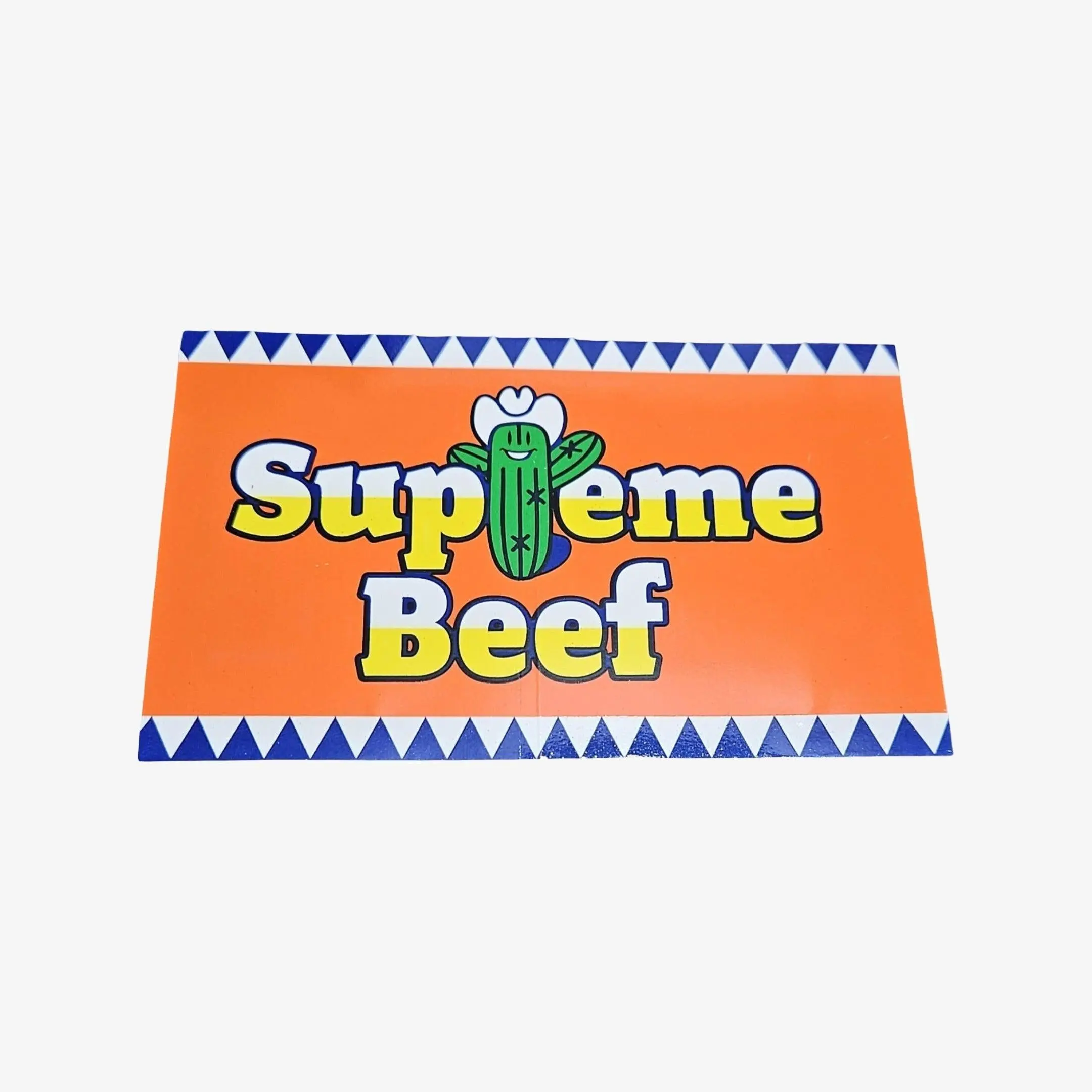 Supreme Sticker 'Supreme Beef' Orange (SS25)