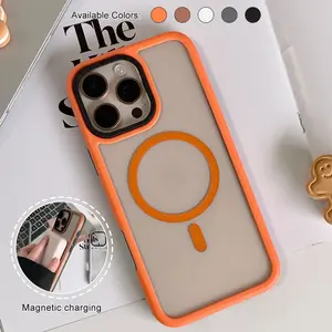 Case for iPhone 16 Pro Max, Military Grade Drop Protection Slim Case for iPhone 12 13 14 15 Pro Max, Compatible with Magsafe, Crystal Clear Back Protective Case Cover