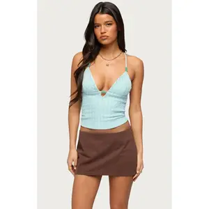 Edikted Women's Alitah Bead Textured Tank Top