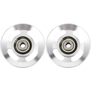2-Pack 3.46-Inch  Alloy Gym Pulley Wheels with Nylon Bearing - Smooth & Quiet  Rotation for  & Commercial Fitness Equipment,   for Lat Machine,  Syste