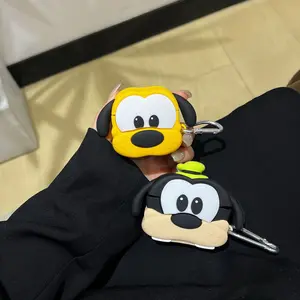 1 cute dog shaped headphone case, drop resistant and durable silicone headphone case, Apple wireless Bluetooth headphone case, suitable for AirPods 1/2/3/4/pro/pro 2/pro 3, Headset