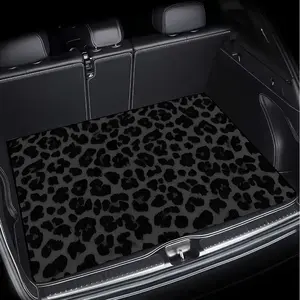 1pc Leopard Print Car Trunk Liner Compatible for Most Vehicles - Heavy-Duty Durable Mat, Installation, Spill &, Stylish Trunk Accessory ( Fit)