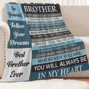 to my brother blanket Are Comfortable and Durable Flannel Blankets, Suitable for Office Sofa Naps, and Can Be Used All Year Round.