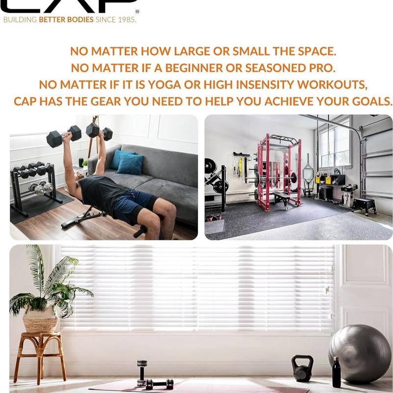 CAP Barbell Dumbbell Set with Rack - Multiple Options in 150lbs and 210lbs