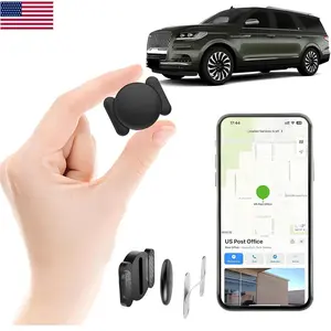 Subscription-Free GPS Tracker for Vehicles, Real-Time Tracking Device, Magnetic Hidden Car Tracker, Works with Apple Find My App, Waterproof, Long-Lasting Battery for iPhone Users
