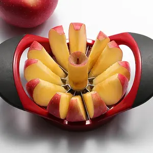 Apple Slicer Corer Upgraded Stainless Steel Material, Comfortable Plastic Handle, Non-Slip Easy Grip, Easter Mother's Day Father's Day Gift