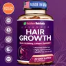 Rainbow Nutrients 24-in-1 Advanced Hair Growth Supplement with Biotin 10,000 mcg, Collagen & Saw Palmetto, Supports Hair Loss, Fuller Hair, Skin & Nails, 30-Day Supply