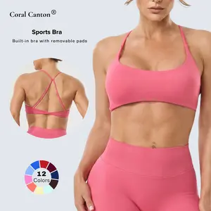 Coral Canton Sports Bra SummerVibes