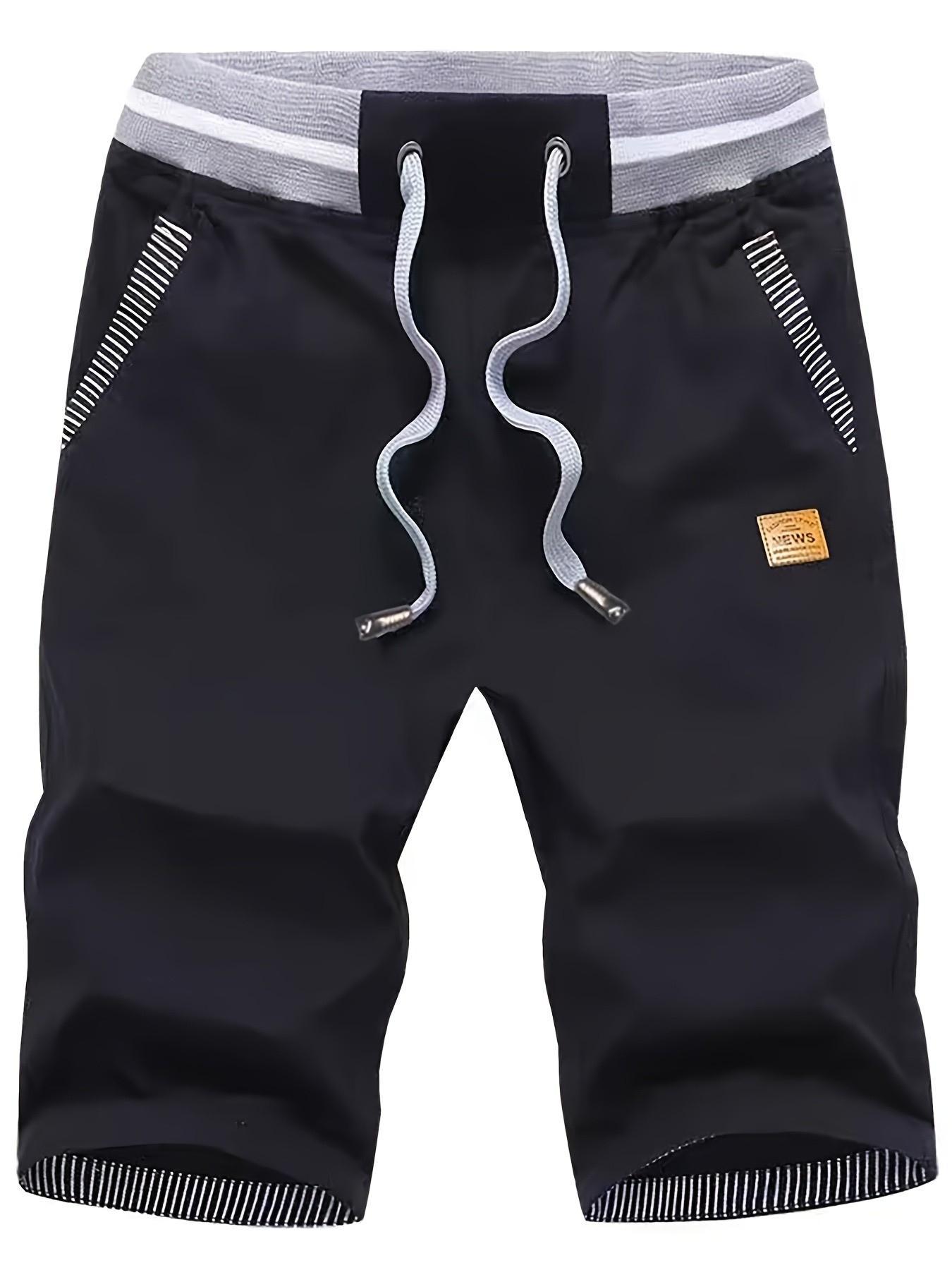 Clean Gent men’s loose-fit capri pants, summer casual drawstring waist, available in multiple colors, suitable for everyday wear and home loungewear, appropriate for various occasions, menswear.