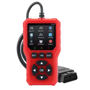 2026 New Upgraded OBD2 Scanner | Automotive Diagnostic Tool. Supports checking engine malfunction lights, clearing trouble codes, real-time data streaming, I/M readiness indicator, vehicle information access and voltage testing.