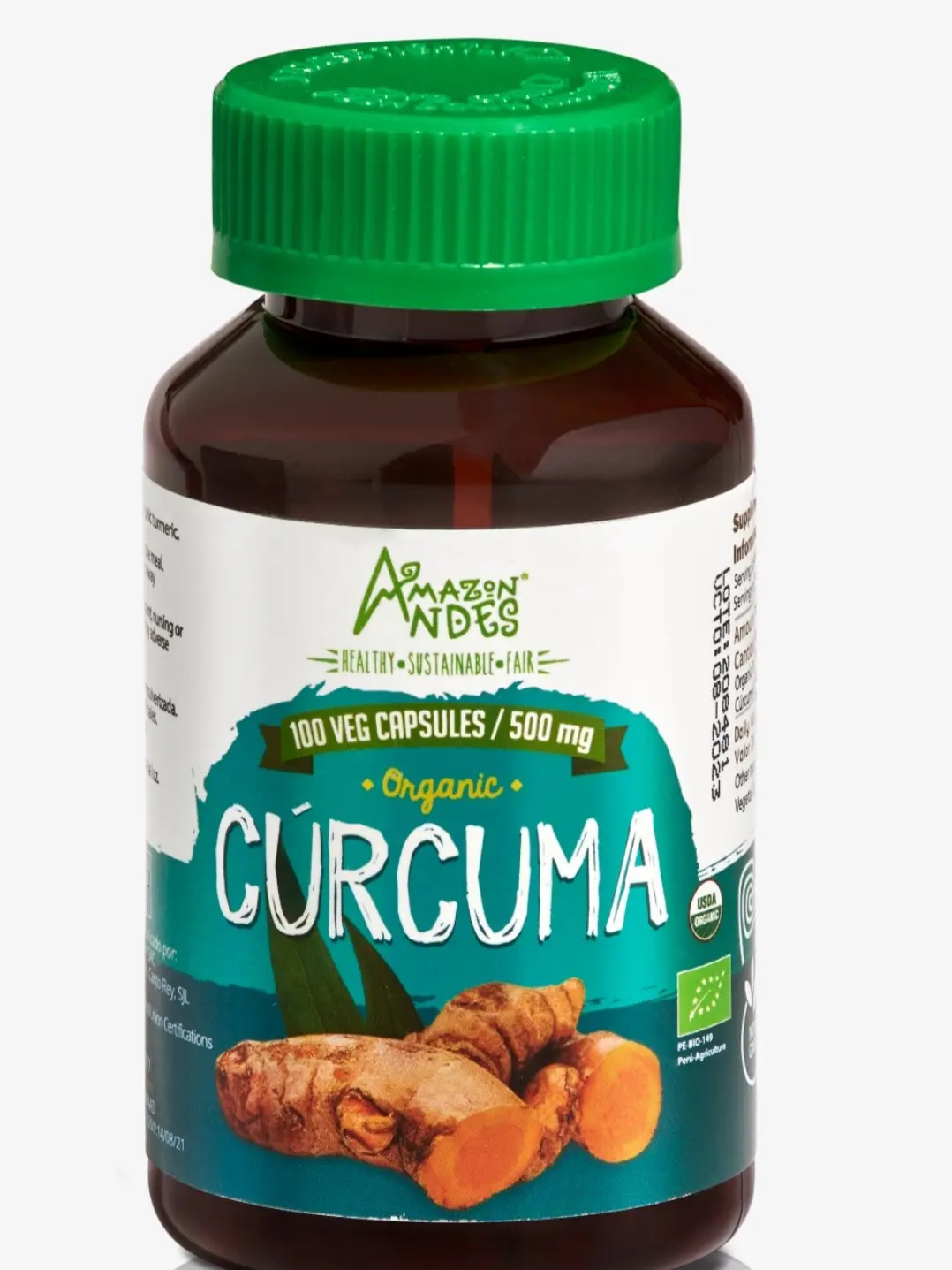 Organic Tumeric Root (Curcuma) Capsules