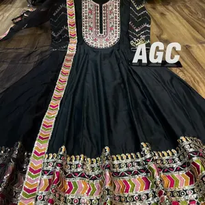 Beautiful Silk Anarkali with Net Dupatta for Women - Casual Style - Womenswear