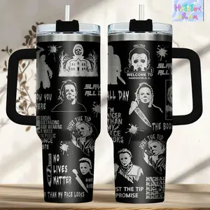 Michael Myers Engraved Tumbler, Horror Movie Tumbler, Horror Gift for Myers Fan, Stainless Steel Tumbler, Michael Myers Merch, Sca, Gift for your Health