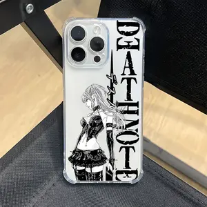 Anime Death Note Phone Case Suitable for iPhone 17 16e 16 15 14 13 12 11 Mini Pro Max Air X XR XSMAX 8 7 Plus Anti Fall Transparent Soft Back Cover