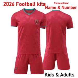 2026 Custom Soccer Jerseys for Kids Personalised Football Shirt Set Men Women Football Jersey RONALDO