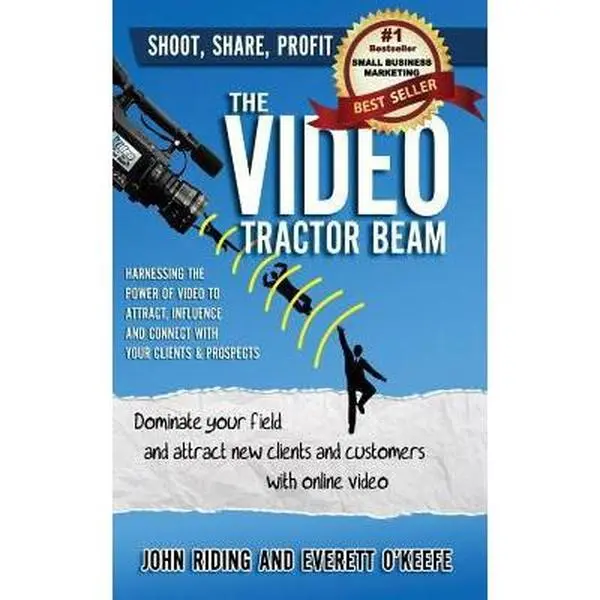 Used English Tutorial Book: The Video Tractor Beam - Dominate Your Field, Attract New Clients via Online Video by John Riding (Paperback), Books