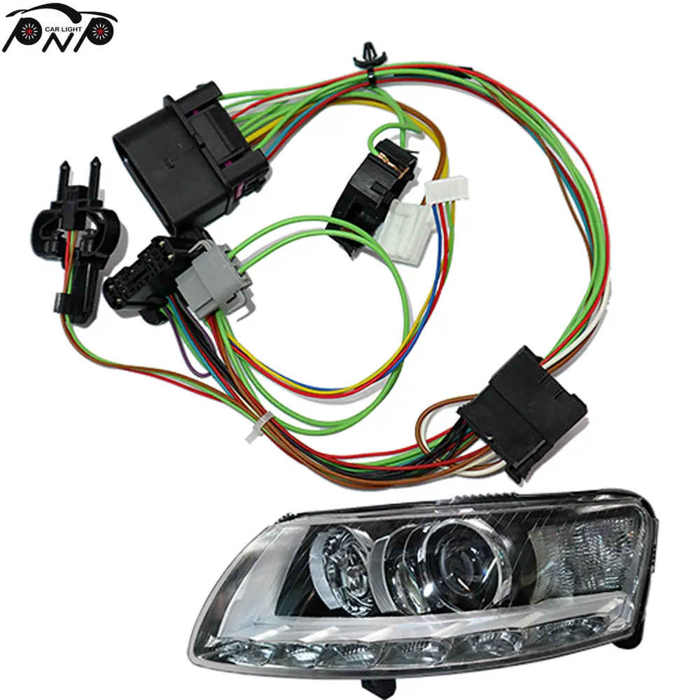 For Audi A6 C6 2007-2012 AFS Xenon Headlight Internal Wiring Harness ECE