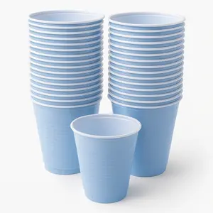 Pastel Blue 18 oz. High-Capacity Plastic Cups