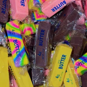 Rainbow, Yellow, Pink Chocolate Butter Squishy Toy
