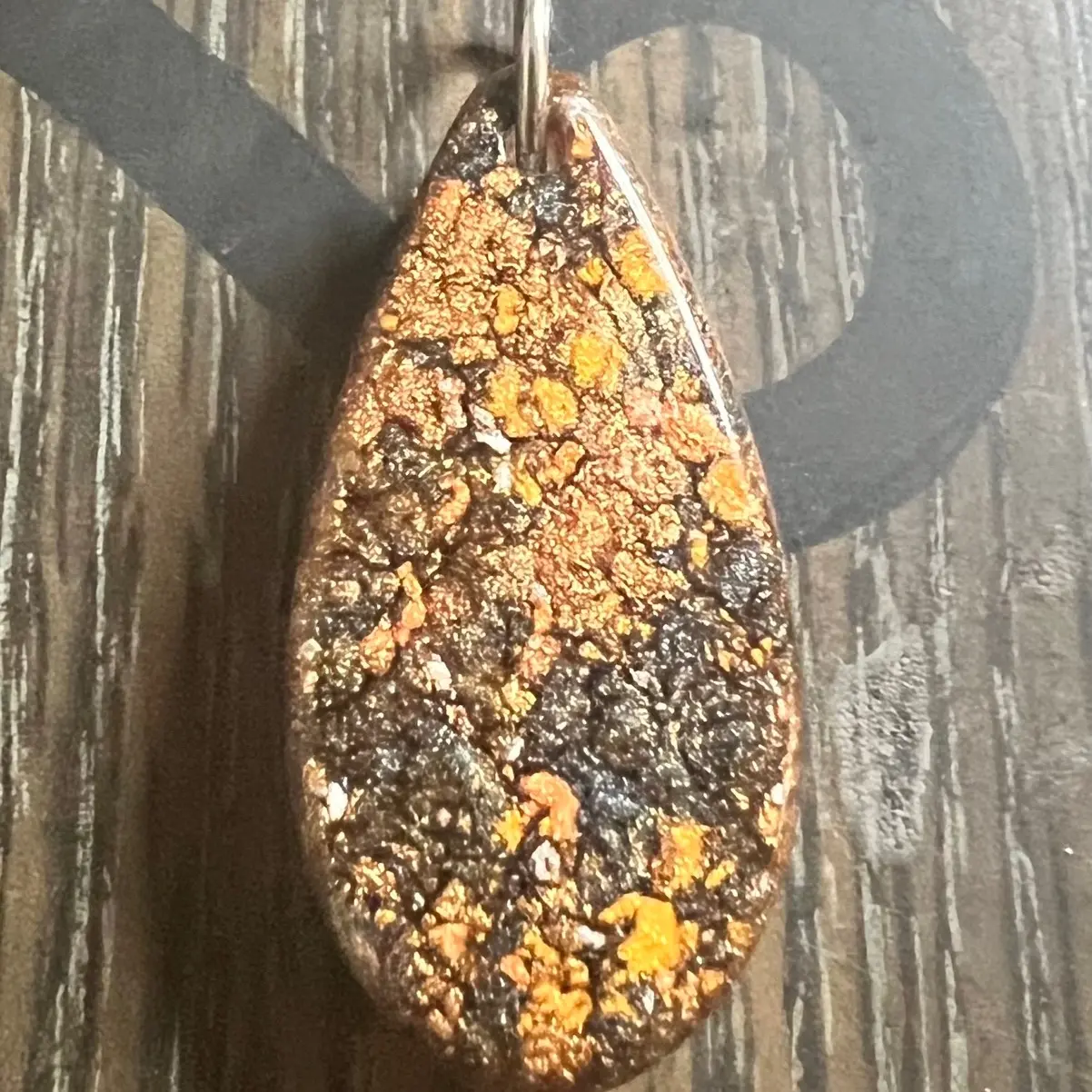 Hand made resin pendant