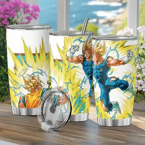 Tumbler Vegeta Ultra Ego Vs Goku Ultra Instinct Goku Vs Majin Vegeta Office Hot 20 30 Oz Steel Coffee Insulated