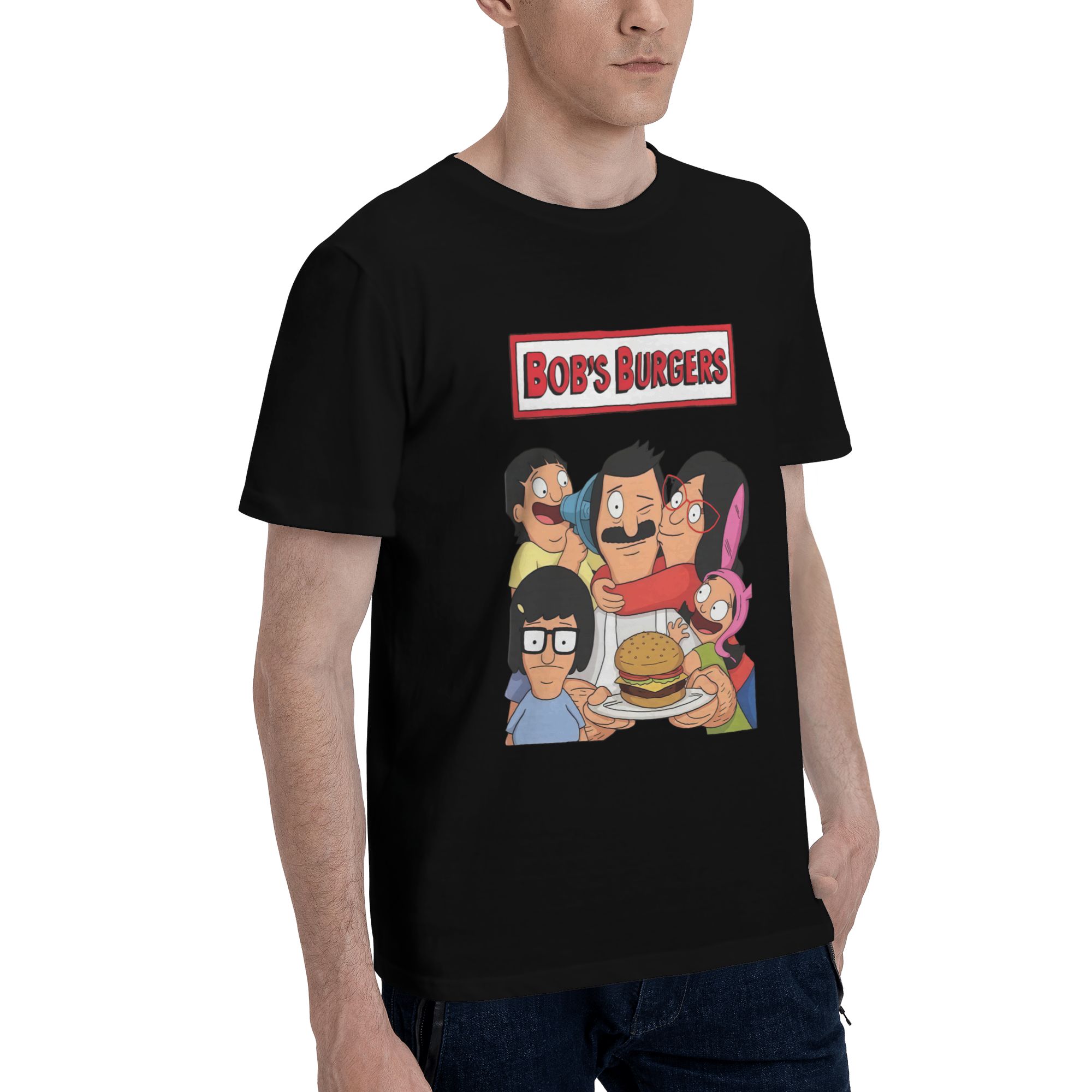 Vintage Bob's Burgers Belcher Family Burger Graphic T-Shirt