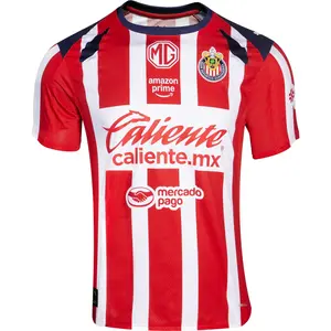 Chivas Home Jersey 2024/25 Red White Striped – Liga MX Soccer Shirt – Breathable Fan Jersey