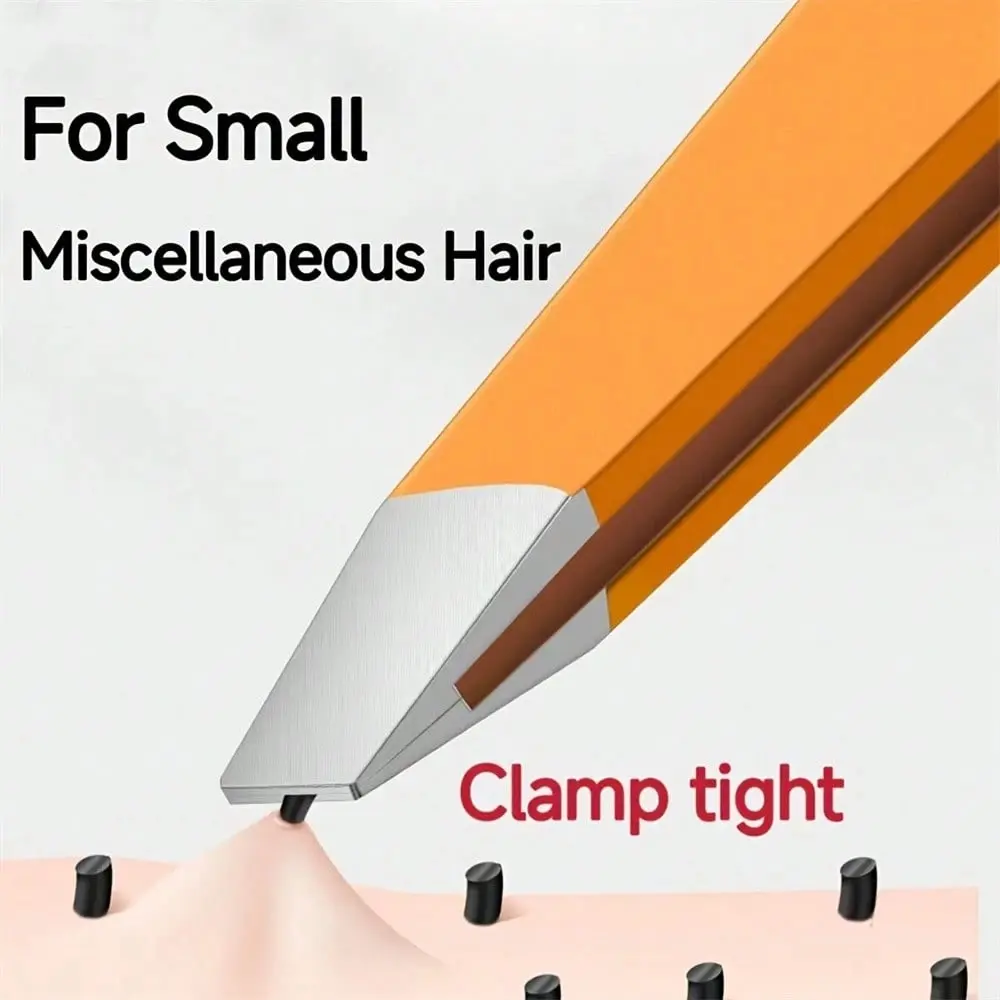 High Precision Ultra-Thin Flat-Tip Blackhead, Eyebrow & Eyelash Clip, Stainless Steel Eyebrow & Eyelash Tweezers, Eyebrow Hair Removal Tool, Eyebrow Grooming Essential Beauty Tool