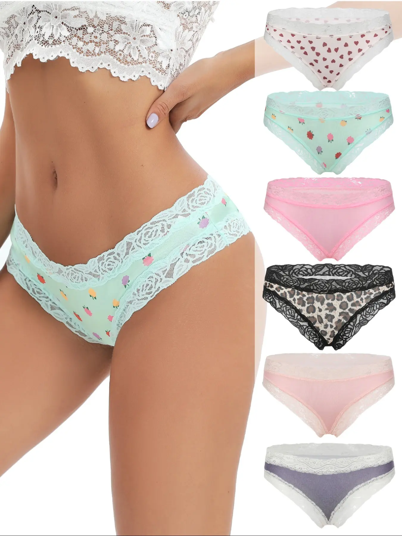 Morvia  Women's Seamless Underwear Set, Breathable Daily Wear Panties, All-Season Fitted Design, Casual Style Comfort Apparel, Everyday Wear Underwear