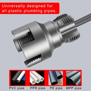 1/2", 3/4", 1" PPR PVC Pipe Thread Cutting Tool Set, Integrated Internal & External Screw Tools, Upgraded for DIY Plumbing Repairs, Durable Design