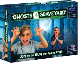 Ghosts in The Graveyard Redux: One of The Best Spooky Outdoor Games for Kids | Ages 5+, 4-8 Players | for Outdoor Parties & Camping | Glow in The Dark Toys | Tween Boy Gift Ideas | Ghostly Fun!