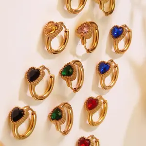 Valentine Hoop Earrings – Romantic & Elegant Heart Hoops