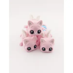 1 Articulated Cat Meowl 5 Inches -   Decor Gift - 3D Printed Fantasy Creature - Authorized Seller