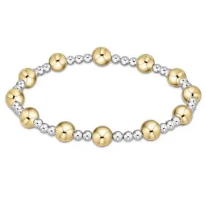 Enewton Classic Sincerity Pattern  Bracelet 6mm Mixed Metal