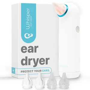 Whisper Ear Dryer with Warm Gentle Air for Removing Stuck Clogged Water from Ears