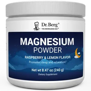 Magnesium Powder Drink Raspberry Lemon Flavor – 325 mg of Magnesium Glycinate per serving – 50 servings Healthcare Vitamin