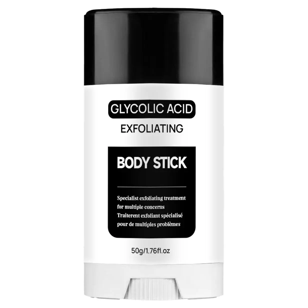 Glycolic Acid Exfoliating Body Stick, Chemical Exfoliator for Hyperpigmentation, Gentle Skin-Care Treatment with Natural Ingredients, Effective Acne Prevention, Ideal for All Skin Types