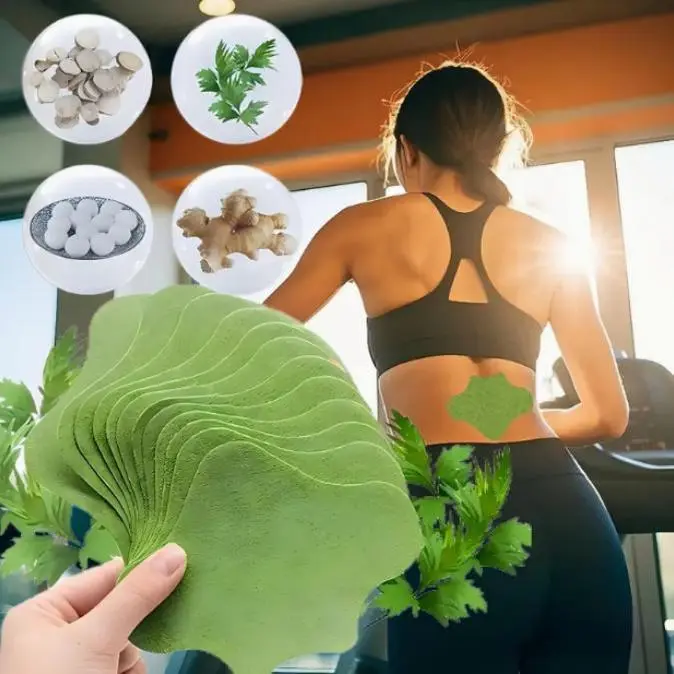 Moxa 48 Mugwort Self-Heating Patches - Pure Natural Herbal Medicine for Shoulder, Knee, Foot, Back, Neck, Daily Replacement