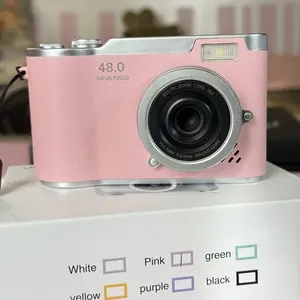 New Foldable Screen Student Camera, Photography Camera, Retro Ccd Card Camera, Beginner Digital Camera with Games and Filters, Includes Case and Memory Card, Point and Shoot Digital Cameras