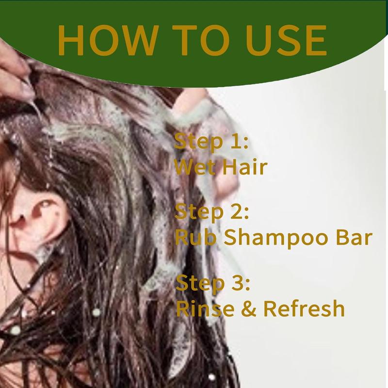 ODDORJOY Anti Hair Loss Shampoo Bar – with Usman Grass, Arborvitae Leaves, Polygonum&Ginseng, Strengthens Roots, Reduces Hair Fall, for Thinning Hair, Sulfate-Free, Herbal Hair Growth Soap 80g Haircare Cleansing Conditioner Biotin Hair Conditioner Bar