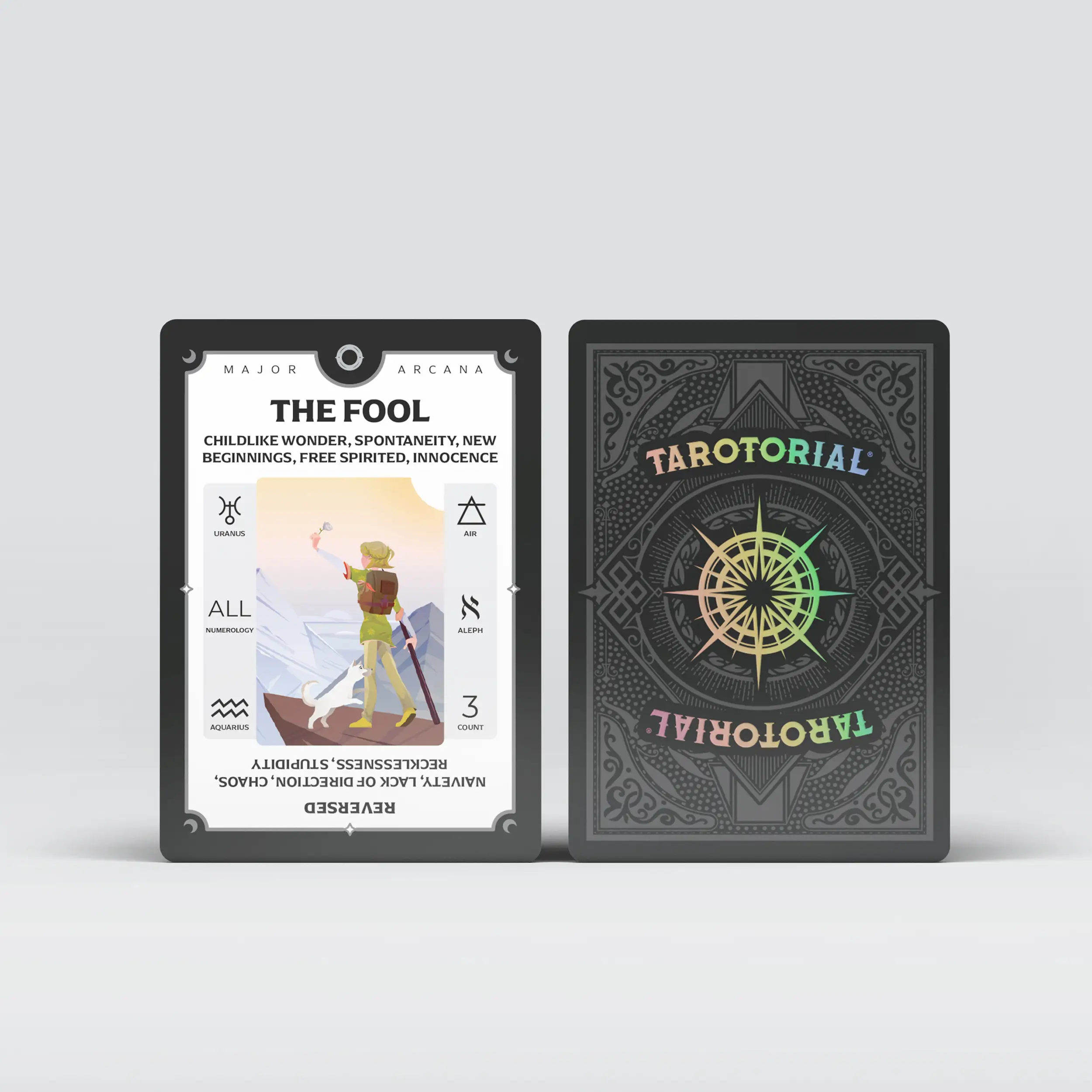 Tarotorial Expanded MINI Tarot Training Deck - Expanded Edition Rider Waite Smith Learning Minor Arcana Major Arcana