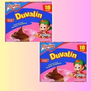 Ricolino Duvalin Avellana and Strawberry 18ct Pack 2 Hazelnut Flavored Candy New Look