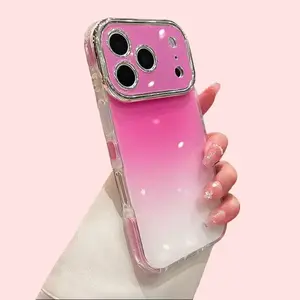 Rokeet TPU Smartphone Case - Gradient Glitter Premium Design, Large Window Lens Full Protector, Compatible with IP17ProMax, IP16Pro, 15/14/13Pro Devices, Stylish Customized Mobile Accessory fathersdaygiftideas