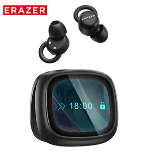 ERAZER XT96PRO LCD Wireless Bluetooth Earphones,Sleeping Headphones with Mic,Full Color Display Charging Case Headsets for Sleep