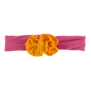 Flower Headband in Flamingo with Tamarin